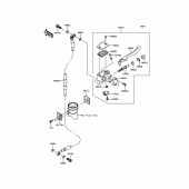 Схема вузла: Передній гальмівний циліндр Kawasaki KLX125 KLX125