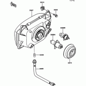 Схема вузла: Head lamp(zgt00a-009977-) для Kawasaki ZG1000 1000GTR