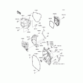 Схема вузла: Engine cover(s) для Kawasaki KLZ1000 Versys 1000