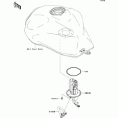 Схема вузла: Fuel pump для Kawasaki ZR750 Z750
