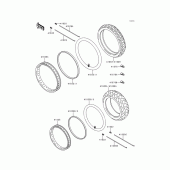 Схема вузла: Шини для Kawasaki KLE500