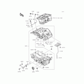 Схема вузла: Картер двигуна для Kawasaki ER250 Z250