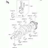 Схема вузла: Колінчастий вал для Kawasaki ZR1000 Z1000