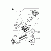 Схема вузла: Повітряний фільтр Kawasaki ZX636 Ninja ZX-6R ABS 30th Anniversary Edition