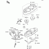 Схема вузла: Meter(s) для Kawasaki ZX600 ZZ-R600