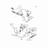 Схема вузла: Fuel Evaporative System для Kawasaki EX650 Ninja 650 ABS