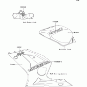 Схема узла: Наклейки для Kawasaki ZX600 Ninja ZX-6RR