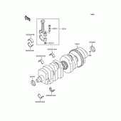 Схема узла: Коленчатый вал для Kawasaki ZR1100 Zephyr 1100