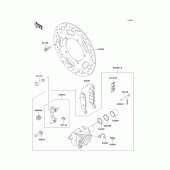 Схема вузла: Переднє гальмо для Kawasaki VN900 Vulcan 900 Classic LT