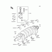 Схема вузла: Колінчастий вал для Kawasaki ZR250 Balius-II