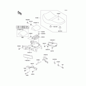 Схема узла: Сиденье (1/2) для Kawasaki ZG1000 1000GTR