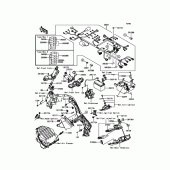 Схема вузла: Електроустаткування для Kawasaki ZR1000 Z1000 ABS