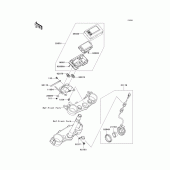 Схема узла: Meter(s) для Kawasaki KLX450 KLX450R