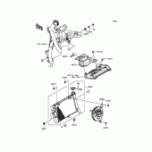 Схема вузла: Радіатор для Kawasaki EN650 Vulcan S ABS