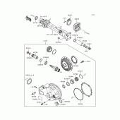 Схема вузла: Drive shaft/final gear(1/2) для Kawasaki ZG1200 Voyager XII