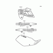 Схема вузла: Наклейки ( Green; KLX250-H4) для Kawasaki KLX250 KLX250