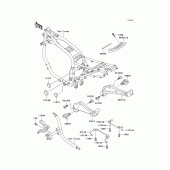 Схема вузла: Ящик акумуляторної батареї для Kawasaki ZX1100 GPZ1100