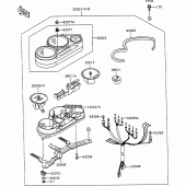 Схема вузла: Meter для Kawasaki ZX1100 ZZ-R1100