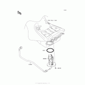 Схема узла: Топливный насос для Kawasaki ZG1400 Concours 14 ABS
