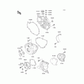 Схема вузла: Engine cover(s) для Kawasaki KLE500