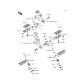 Схема вузла: Підніжки для Kawasaki ZX600 Ninja ZX-6R