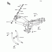 Схема вузла: Рама для Kawasaki ZX1100 Ninja ZX-11