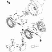 Схема вузла: Генератор для Kawasaki VN1500 VN1500 Classic Tourer