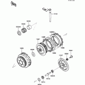Схема узла: Сцепление для Kawasaki ZX600 GPX600R