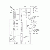 Схема вузла: Передня вилка(1/2) для Kawasaki KL650 KLR650