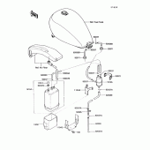 Схема вузла: Canister для Kawasaki VN750 Vulcan 750