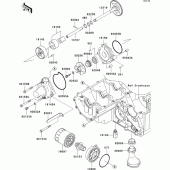 Схема вузла: Масляний насос для Kawasaki ZR750 Z750