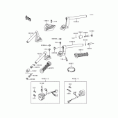 Схема вузла: Кермо & Пульт управління кермовим для Kawasaki ZG1000 Concours