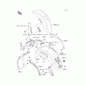 Схема вузла: Fenders(a1) для Kawasaki VN2000 Vulcan 2000