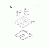 Схема узла: Клапанная крышка для Kawasaki KL250 KL250 Super Sherpa