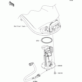 Схема узла: Топливный насос для Kawasaki ZX1000 Z1000SX ABS