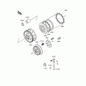 Схема вузла: Зчеплення для Kawasaki KMX50 KSR-I