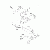 Схема узла: Переключатель передач для Kawasaki ZX1100 Ninja ZX-11