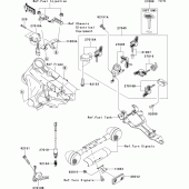 Схема вузла: Замок запалювання для Kawasaki VN1600 VN1600 Classic