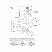 Схема узла: Топливный бак для Kawasaki ZR1200 ZRX1200 DAEG