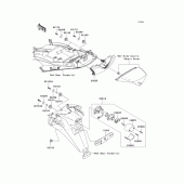 Схема узла: Taillight(s) для Kawasaki ZX1400 Ninja ZX-14