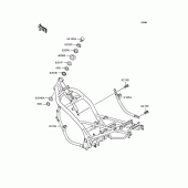 Схема вузла: Рама для Kawasaki ZR250 Balius