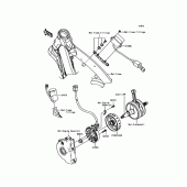 Схема вузла: Генератор для Kawasaki KX250/KX252 KX250F