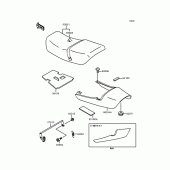 Схема вузла: Сидіння для Kawasaki ZR750 Zephyr