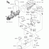 Схема узла: Fuel evaporative system(1/2)(ca) для Kawasaki ZX1400 Ninja ZX-14