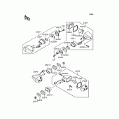 Схема вузла: Поворотники для Kawasaki ZR750 ZR-7S