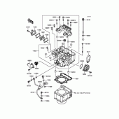 Схема вузла: Головка циліндра для Kawasaki KLX250 D-Tracker X