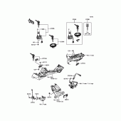 Схема вузла: Замок запалювання для Kawasaki BX250 NINJA 250SL