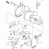 Схема вузла: Headlight(s) для Kawasaki ZR750 ZR-7