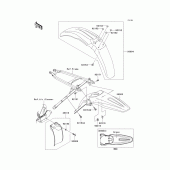 Схема узла: Крыло для Kawasaki KX250/ KX252 KX250F
