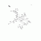 Схема вузла: Задній важіль (маятник) для Kawasaki KL250 KL250 Super Sherpa